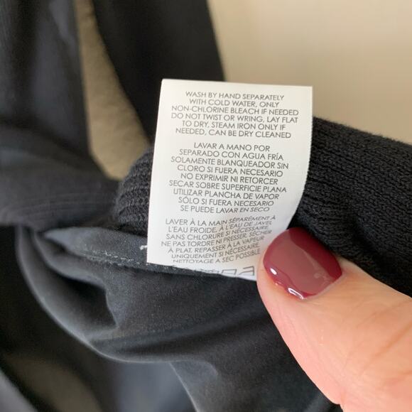 CABI Black Cardigan Sweater Button Down Windbreaker Back Cinch Waist Womens Sml - Picture 6 of 7